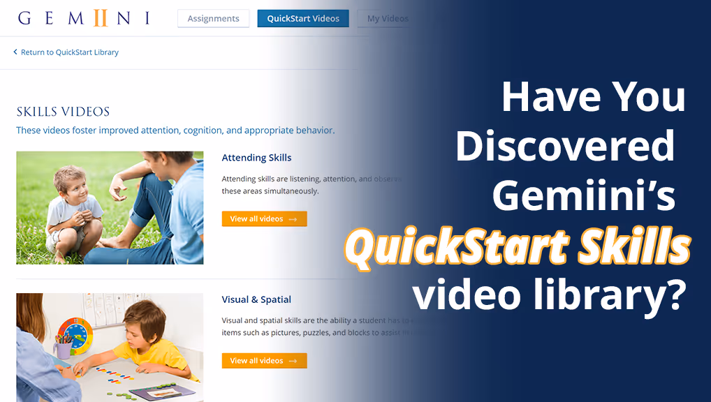 Have You Discovered Gemiini's QuickStart Skills video library?