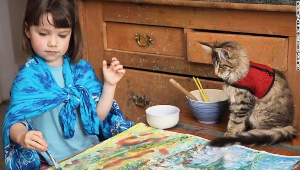 CNN WORLD: The extraordinary art of autistic 'five-year-old Monet' who uses Gemiini